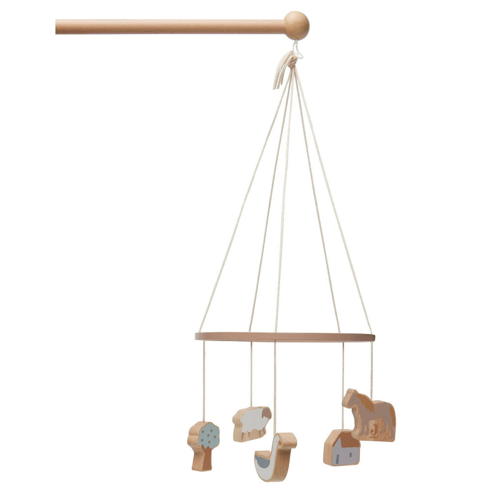 Jollein - Wooden Baby Mobile - Farm - Mabel & Fox