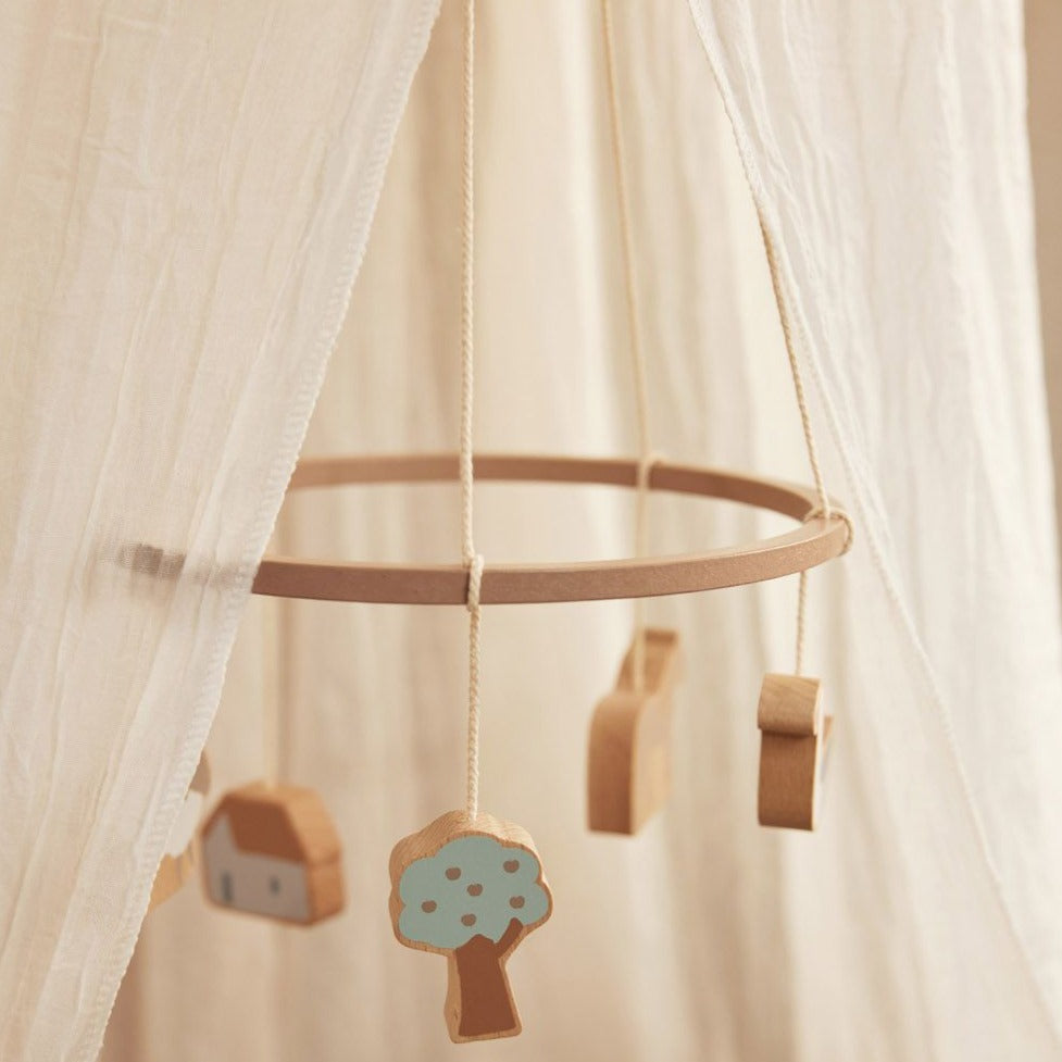 Jollein - Wooden Baby Mobile - Farm - Mabel & Fox