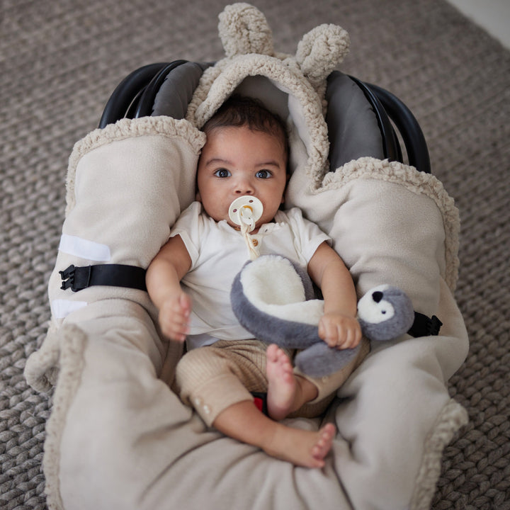 Jollein - Wrap Blanket Bunny - Nougat - Mabel & Fox