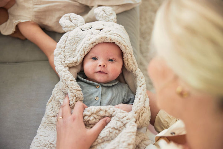 Jollein - Wrap Blanket Bunny - Nougat - Mabel & Fox
