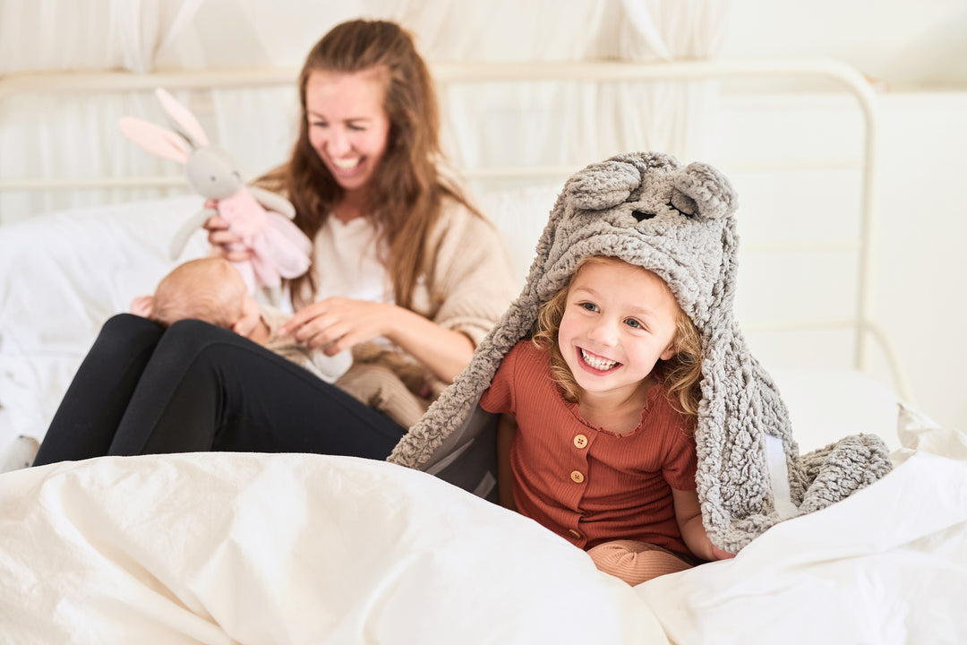 Jollein - Wrap Blanket Bunny - Storm Grey - Mabel & Fox