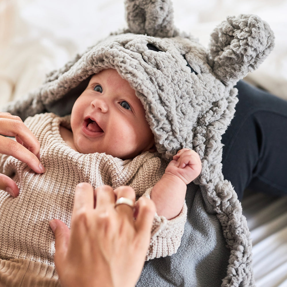 Jollein - Wrap Blanket Bunny - Storm Grey - Mabel & Fox