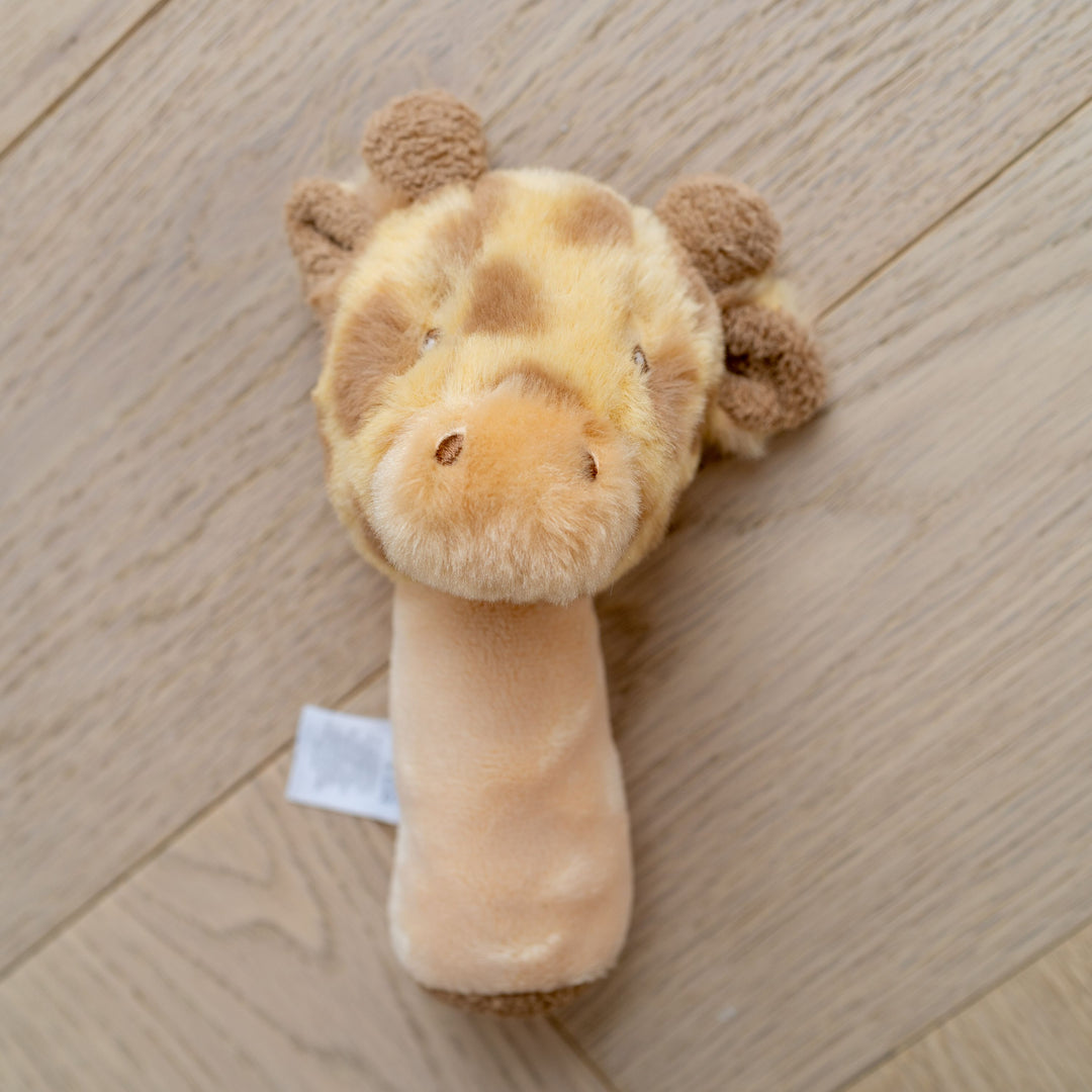 Mabel & Fox - Giraffe Stick Rattle - Brown - Mabel & Fox