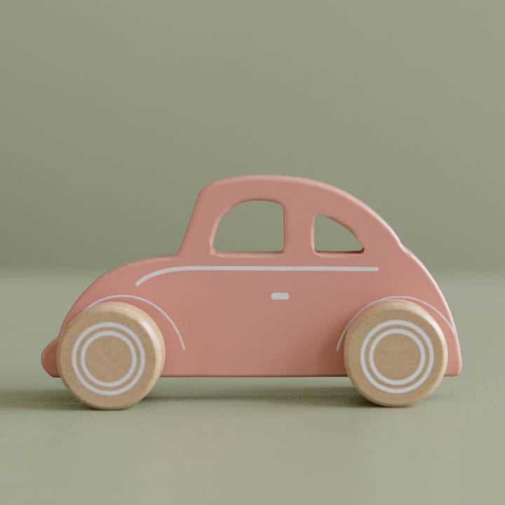 Little Dutch - Wooden Car - Pink - Mabel & Fox