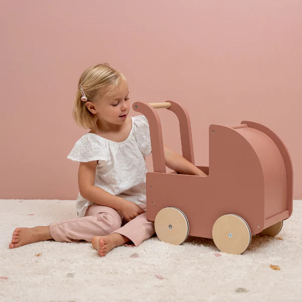 Little Dutch - Wooden Doll Pram - Mabel & Fox