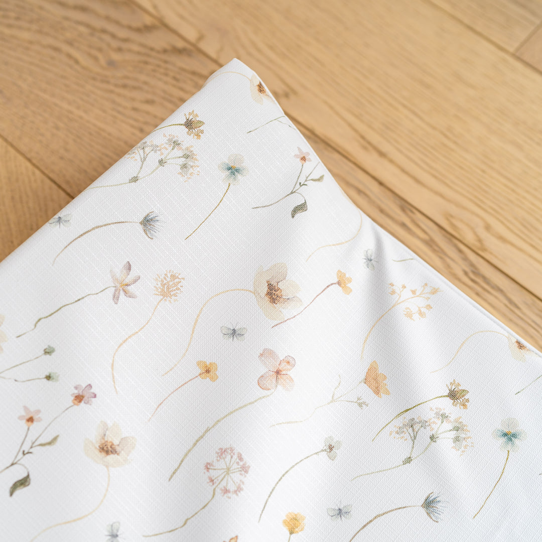 Mabel & Fox - Wedge Baby Changing Mat - Spring Flowers - Mabel & Fox