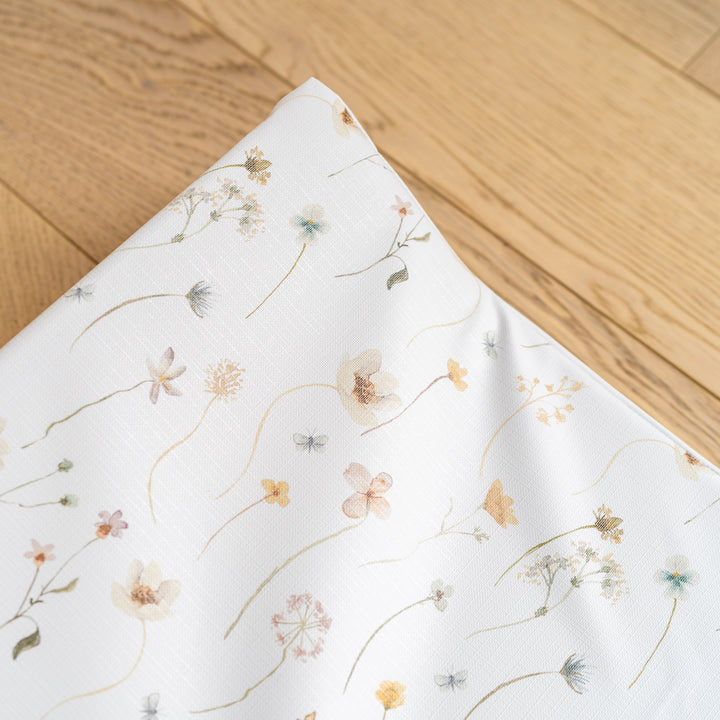 Mabel & Fox - Wedge Baby Changing Mat - Spring Flowers - Mabel & Fox