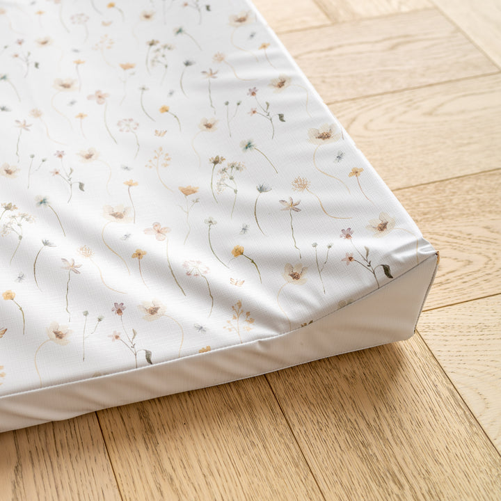 Mabel & Fox - Wedge Baby Changing Mat - Spring Flowers - Mabel & Fox