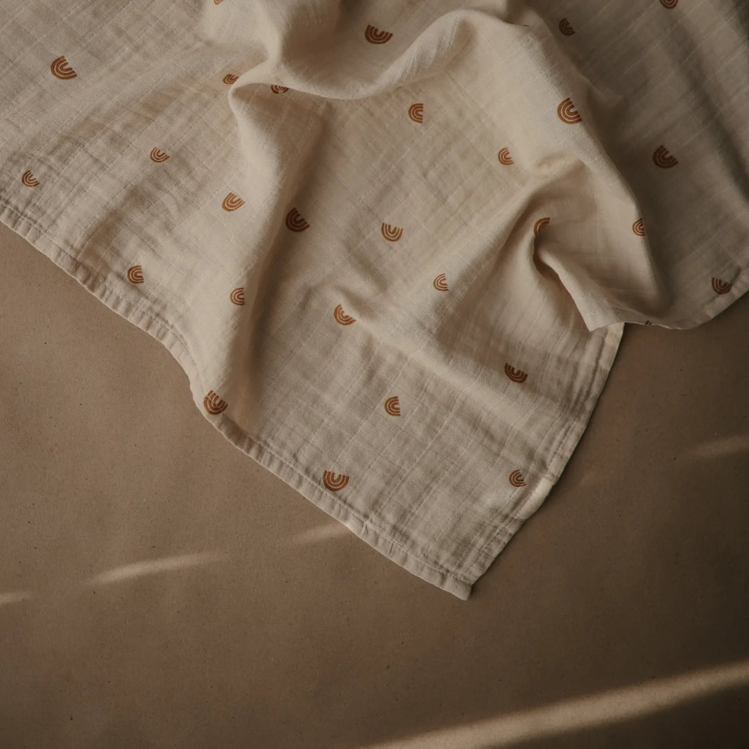 Mushie - Muslin Cloth (3 pack) - Rainbow - Mabel & Fox