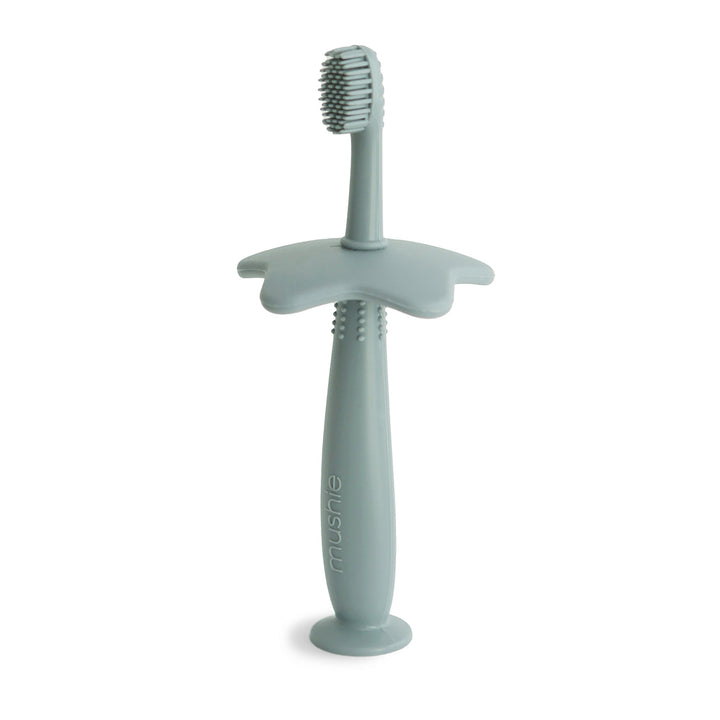 Mushie - Star Training Toothbrush - Cambridge Blue - Mabel & Fox