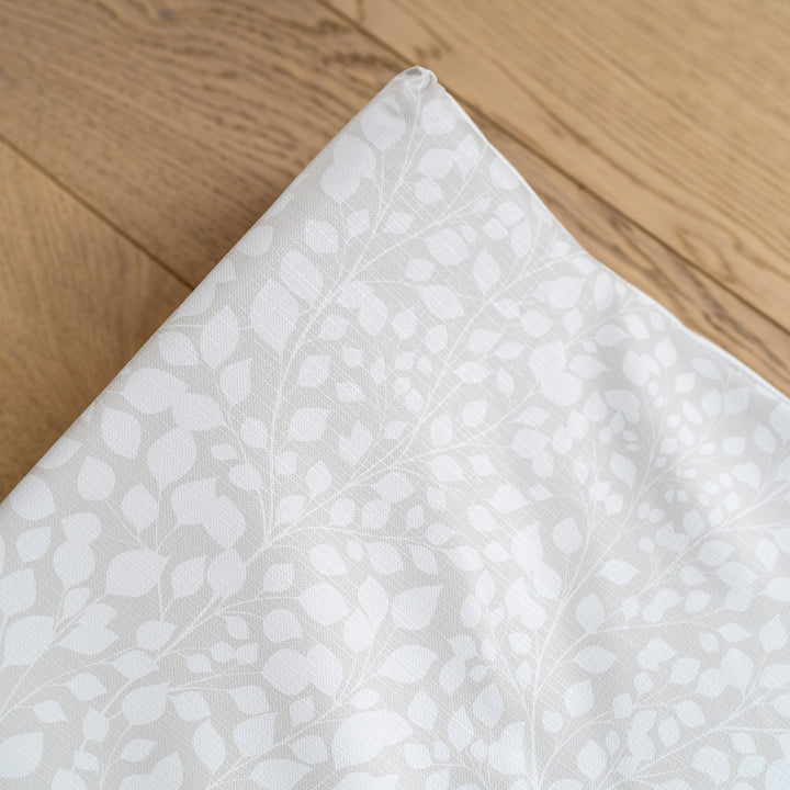 Mabel & Fox - Wedge Baby Changing Mat - Greige Leaves