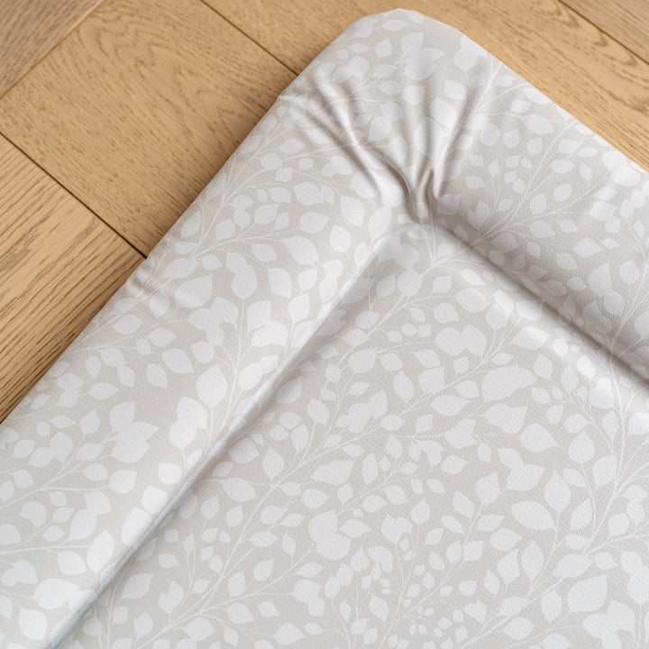 Mabel & Fox - Baby Changing Mat - Grey Leaves