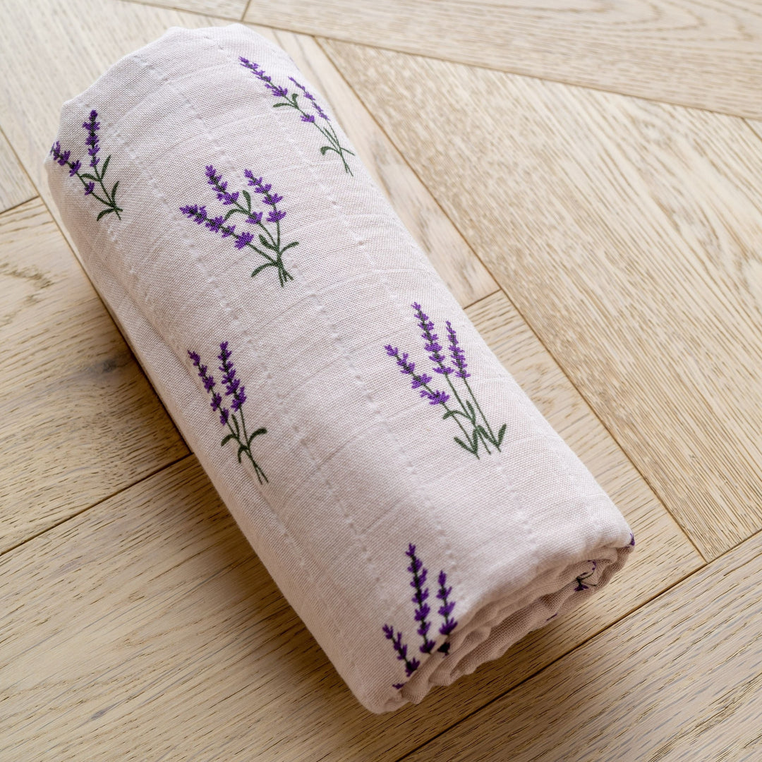 Mabel & Fox - Swaddle Muslin Blanket - Lavender - Mabel & Fox