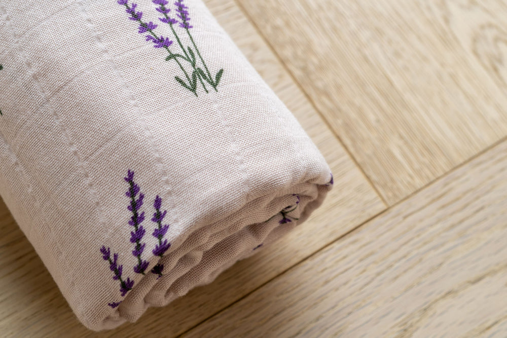 Mabel & Fox - Swaddle Muslin Blanket - Lavender - Mabel & Fox