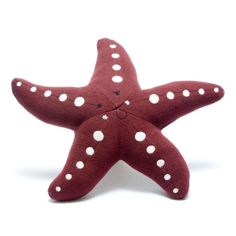 Best Years - Knitted Soft Toy - Starfish - Dark Pink