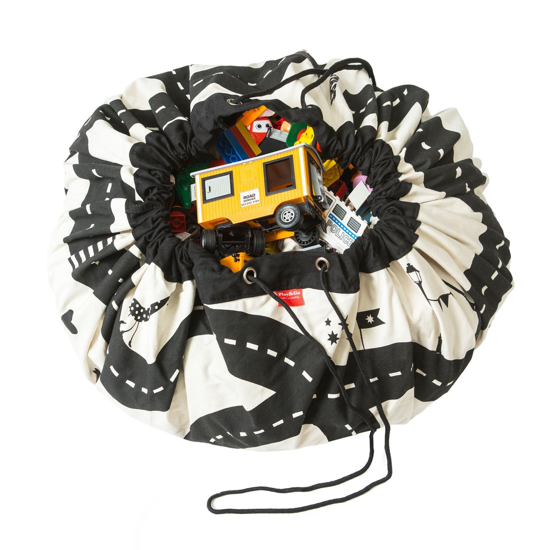 Play & Go - Toy Storage Bag - Road Map - Mabel & Fox