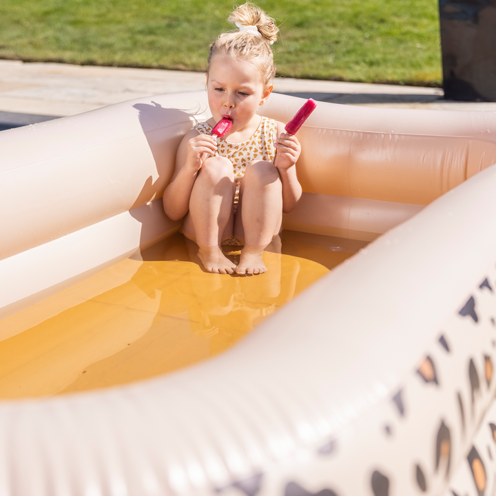 Swim Essentials - Inflatable Swimming Pool - Beige Leopard