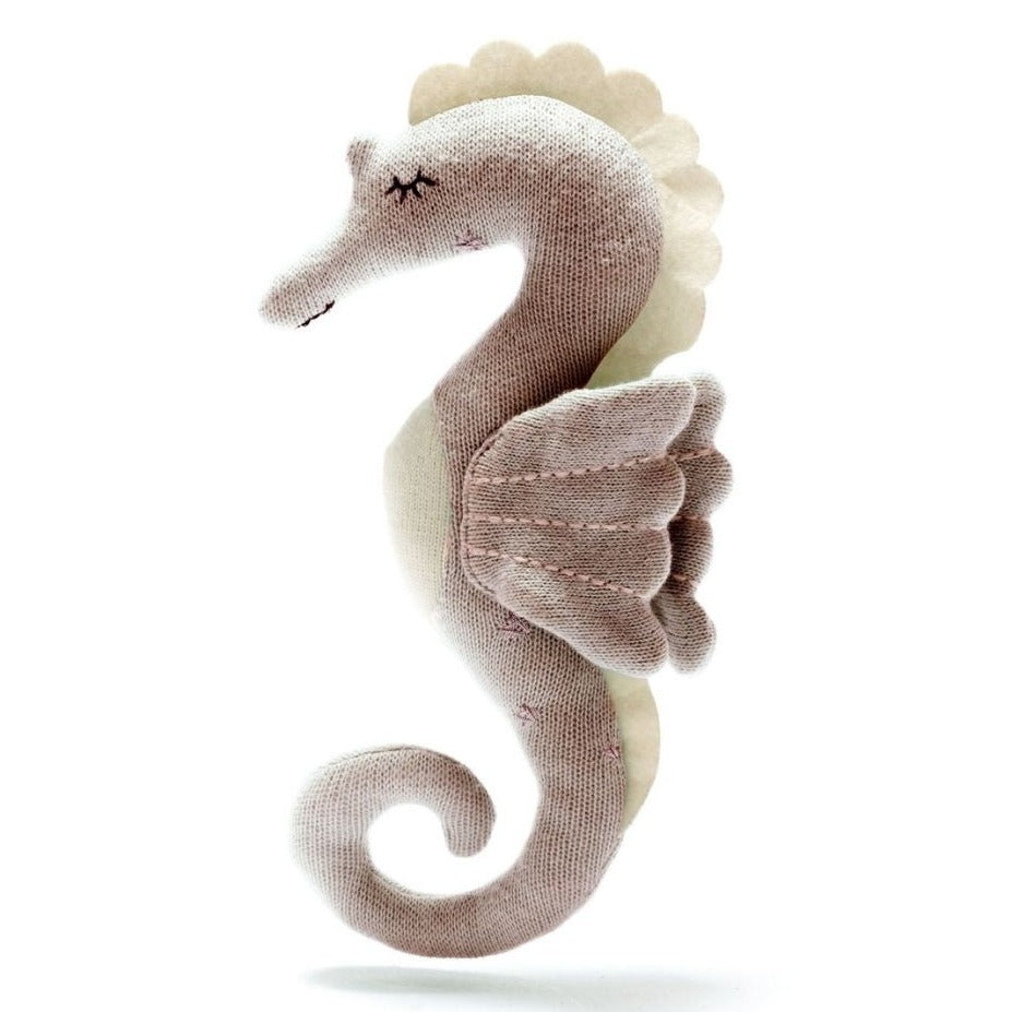Best Years - Knitted Soft Toy - Seahorse - Pink
