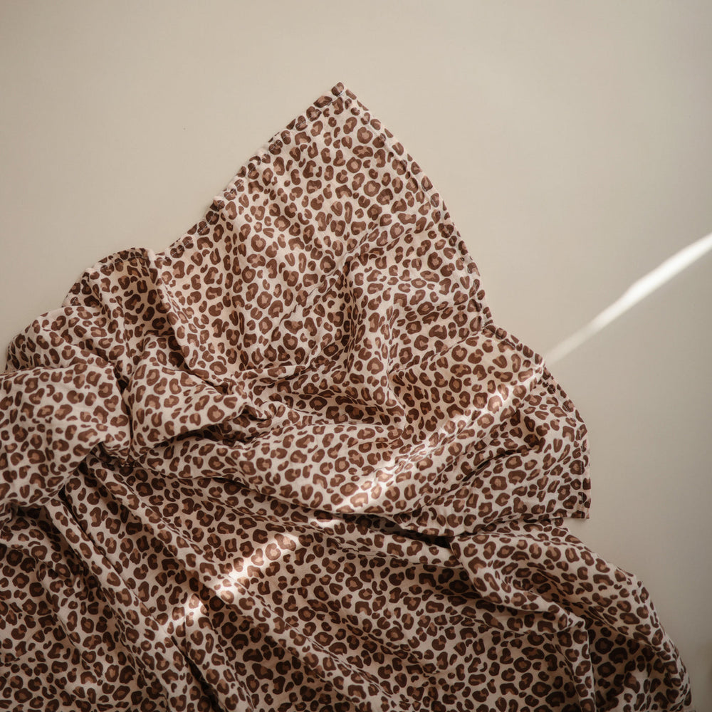 Mushie - Organic Swaddle - Leopard - Mabel & Fox