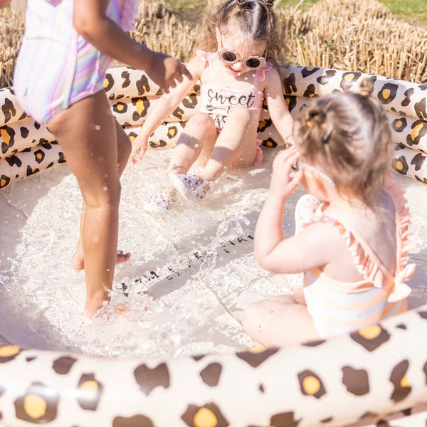 Swim Essentials - Inflatable Swimming Pool - Beige Leopard - 150cm