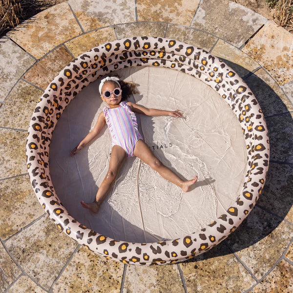 Swim Essentials - Inflatable Swimming Pool - Beige Leopard - 150cm