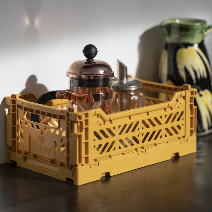 Aykasa Folding Storage Crate - Mini - Mustard