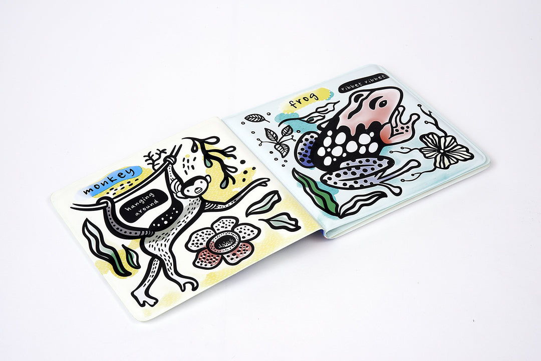 Wee Gallery - Bath Book - Who's in the rainforest? - Mabel & Fox