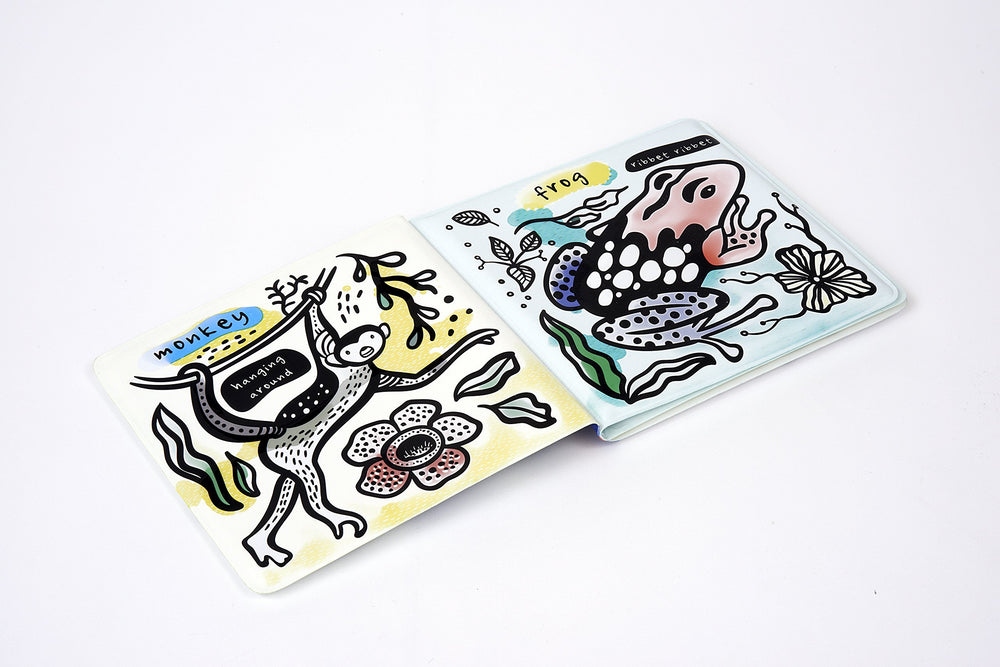 Wee Gallery - Bath Book - Who's in the rainforest? - Mabel & Fox