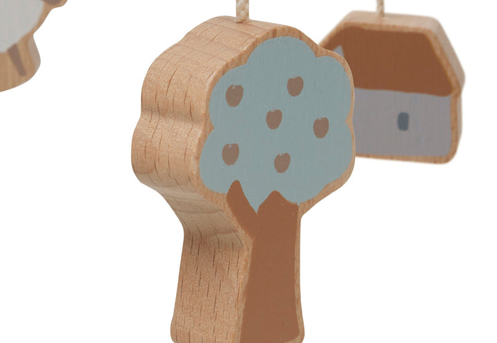 Jollein - Wooden Baby Mobile - Farm