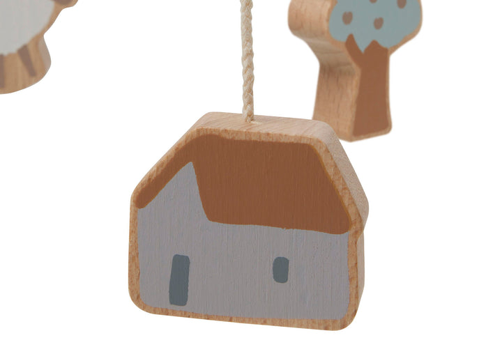 Jollein - Wooden Baby Mobile - Farm